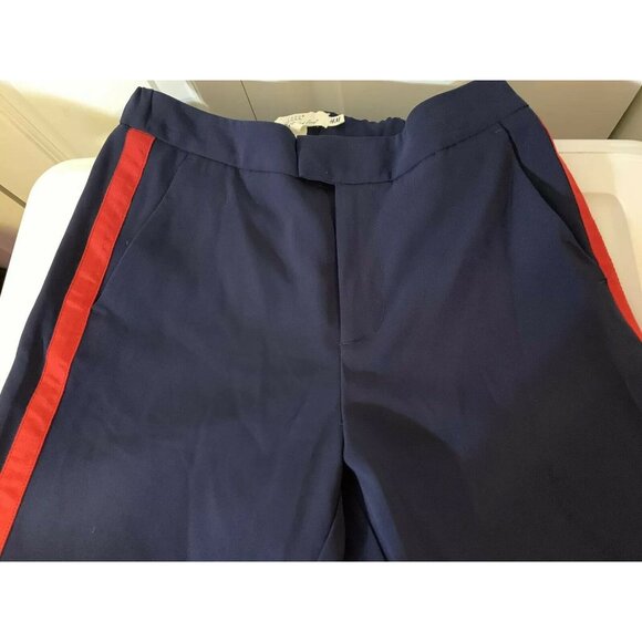 H&M‎ Blue Women’s Sz 8 Blue Red Stripe Jogging Pant - Picture 1 of 8